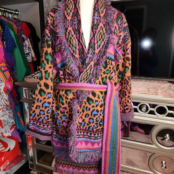 Farm Rio Sweater multicolor skirt set top is LRG skirt is XLG - Picture 5 of 10